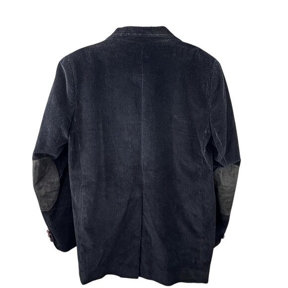 VTG 90s Whimsi Goth Academia Corduroy Campus Blazer Women’s 16 Black - Picture 7 of 9